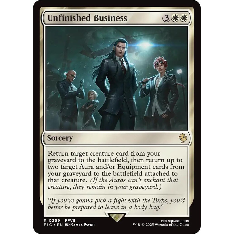 Unfinished Business (Surge Foil) [FINAL FANTASY Commander]