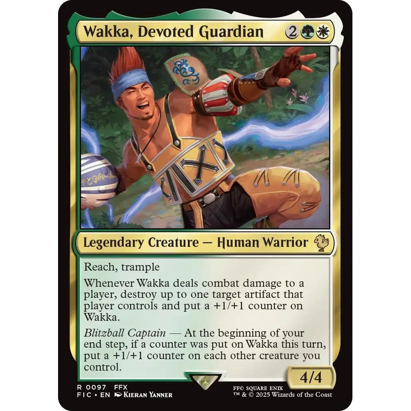 Wakka, Devoted Guardian (Surge Foil) [FINAL FANTASY Commander]