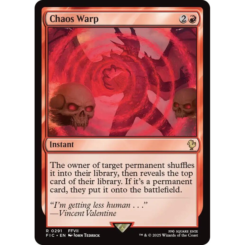 Chaos Warp (Surge Foil) [FINAL FANTASY Commander]