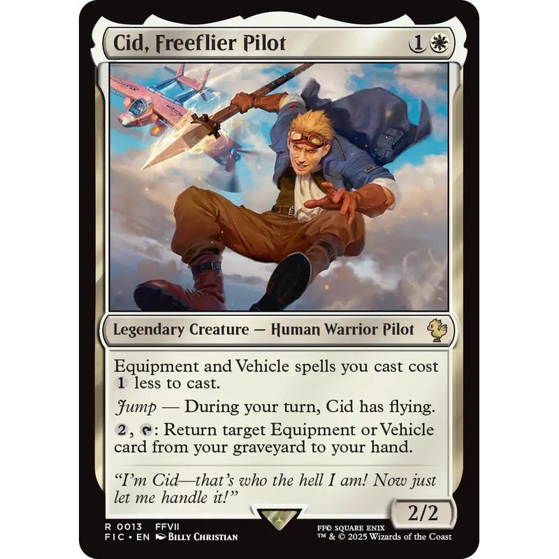 Cid, Freeflier Pilot (Surge Foil) [FINAL FANTASY Commander]