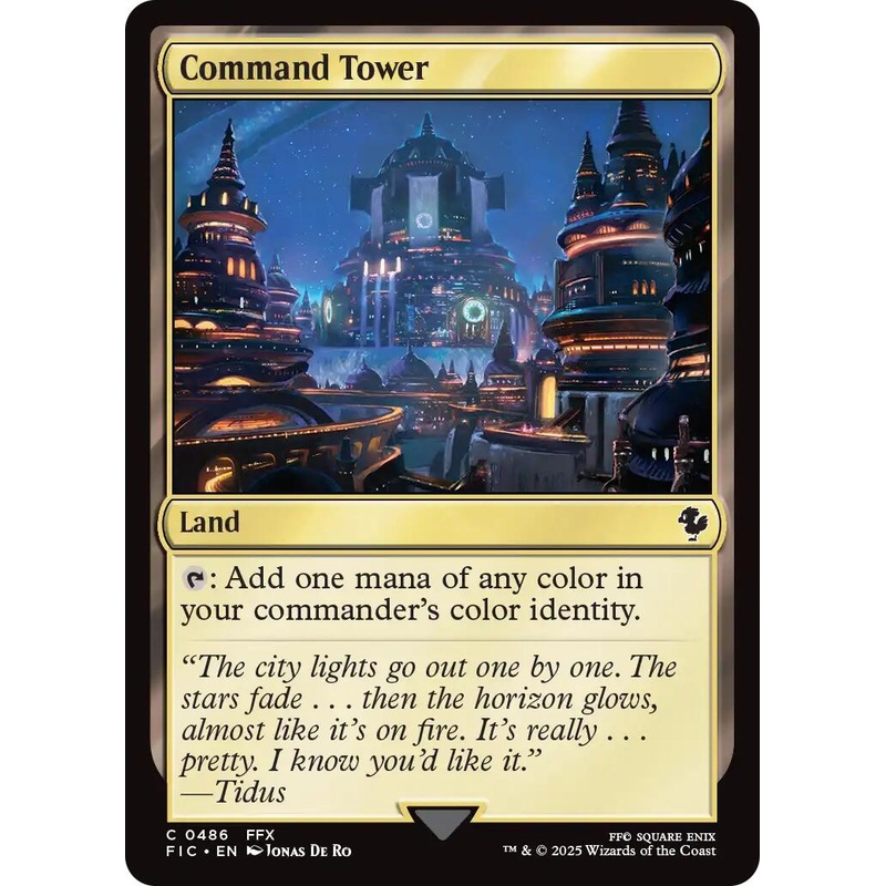 Command Tower (0486) (Surge Foil) [FINAL FANTASY Commander]