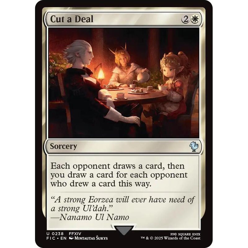 Cut a Deal (Surge Foil) [FINAL FANTASY Commander]