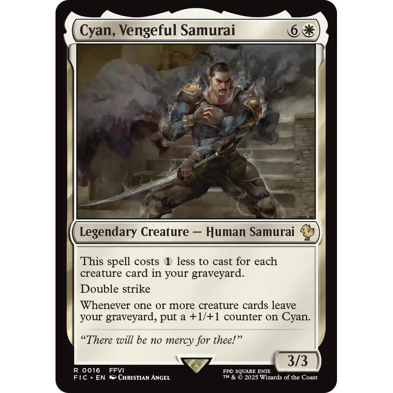 Cyan, Vengeful Samurai (Surge Foil) [FINAL FANTASY Commander]