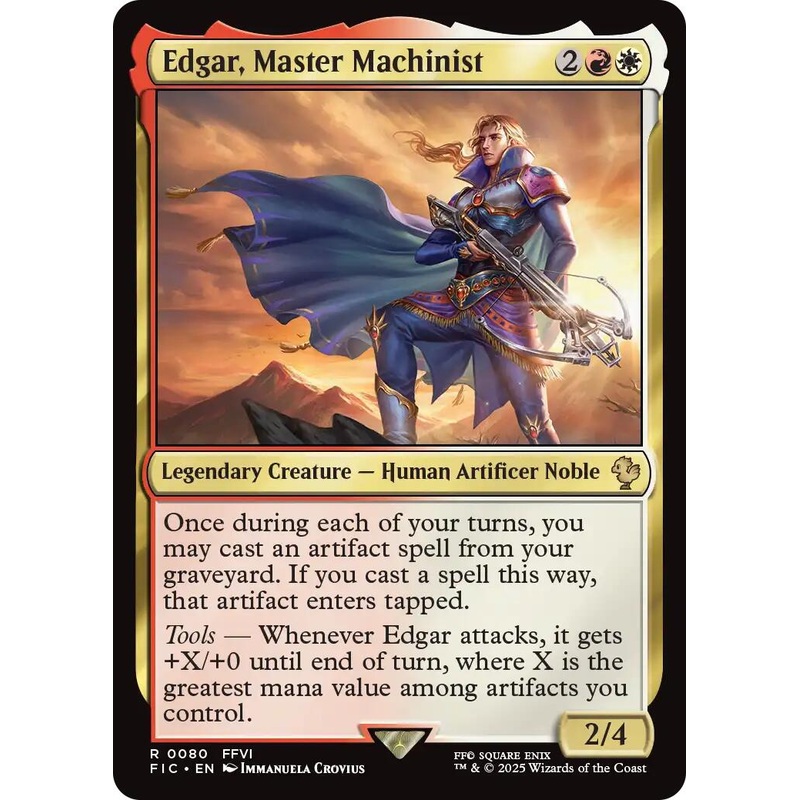 Edgar, Master Machinist (Surge Foil) [FINAL FANTASY Commander]