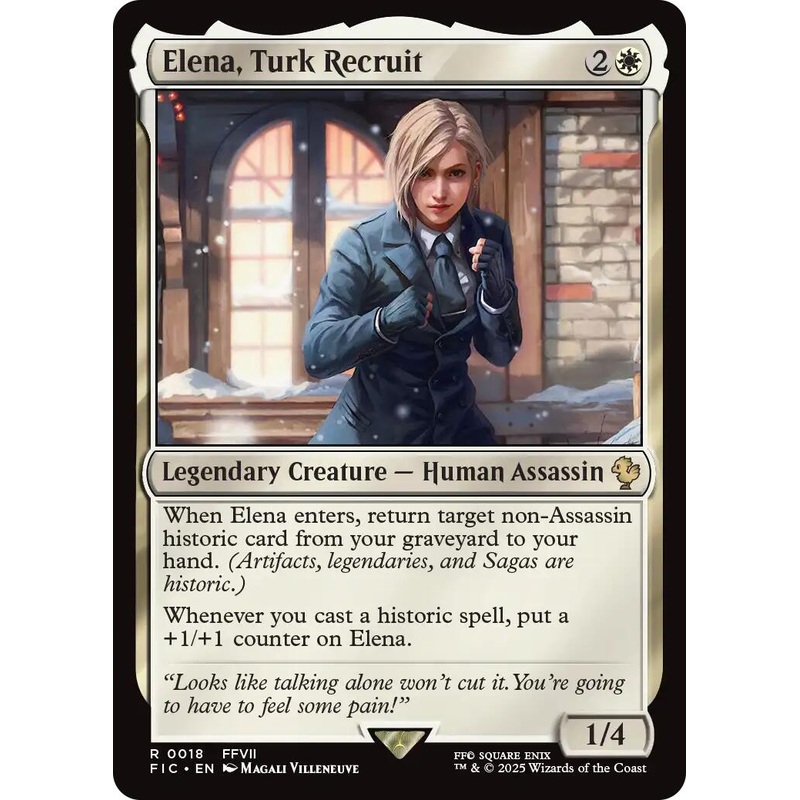 Elena, Turk Recruit (Surge Foil) [FINAL FANTASY Commander]