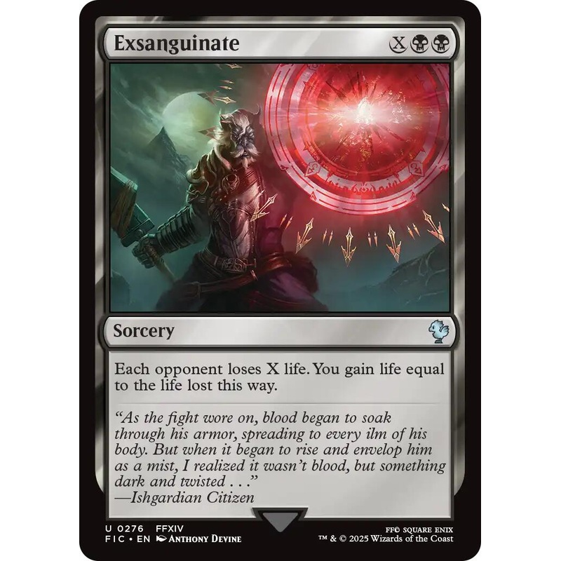 Exsanguinate (Surge Foil) [FINAL FANTASY Commander]