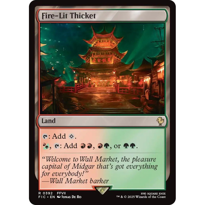 Fire-Lit Thicket (Surge Foil) [FINAL FANTASY Commander]