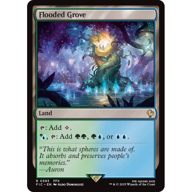 Flooded Grove (Surge Foil) [FINAL FANTASY Commander]