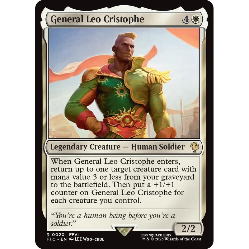 General Leo Cristophe (Surge Foil) [FINAL FANTASY Commander]